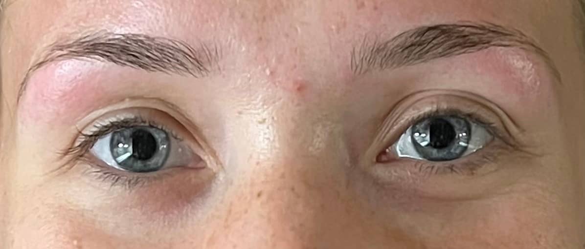 sourcil après